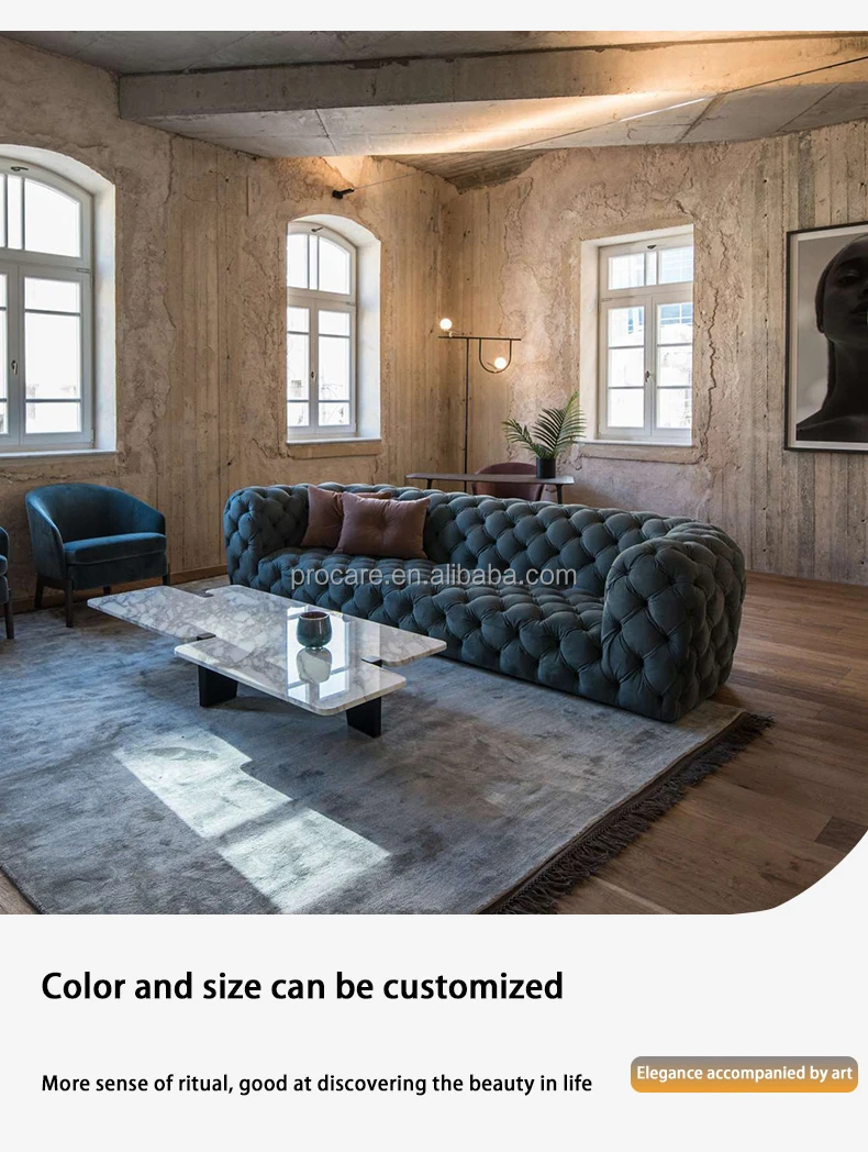 Light Luxury Home Living Room Technology Fabric Sofa Color