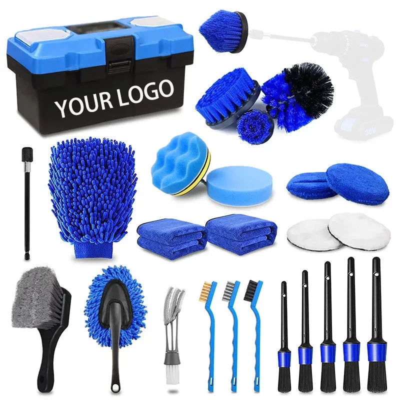 All-in-One Car Wash Brush Kit – 17.6 Inch Detailing Tool For Rims, Tires, Seats, And Engine