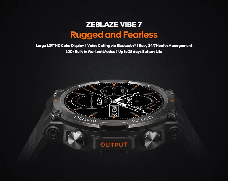Zeblaze Vibe 7 Rugged Smart Watch Make/Receive Calls Women Health 100+ Sports Modes Smart Watch for Men (1).jpg