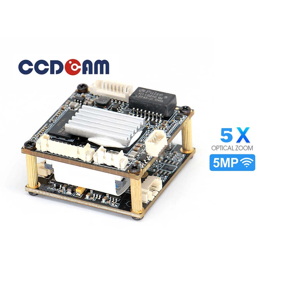 5MP 5X AI Face Intelligence IP Camera Module IMX335 CMOS Sensor Face Algorithm Facial Recognition Security Camera Board
