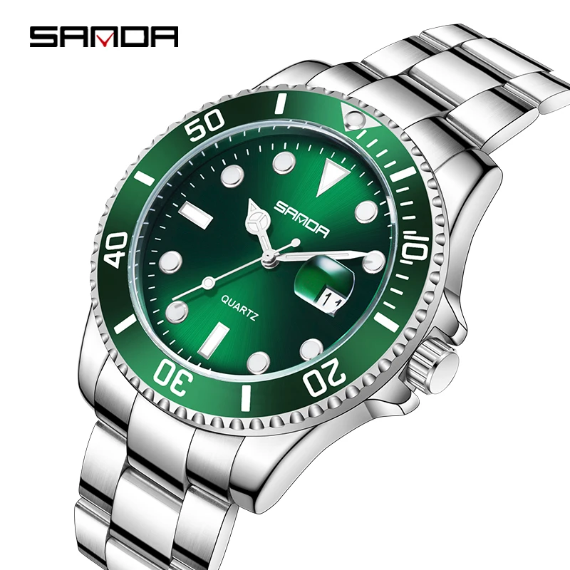 Luxury Brand Watch Men Green, Luxury Top Watch Green