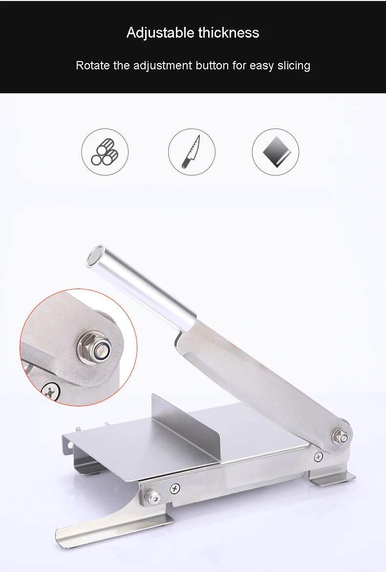 Stainless Steel Guillotine Commercial Chicken Duck Fish Slicer