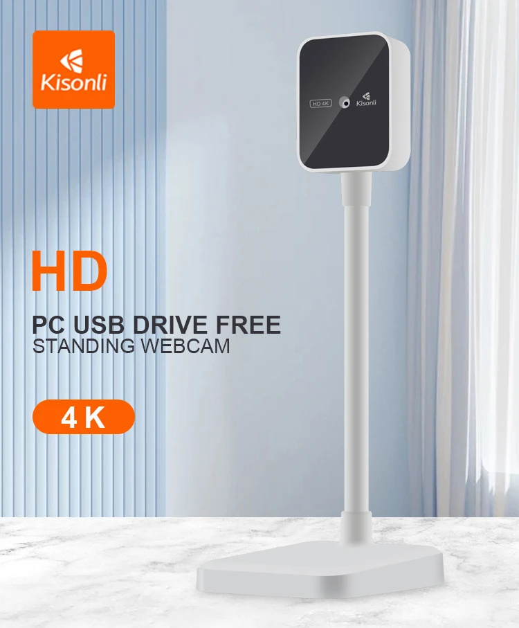 Kisonli D1 4K 2024 hd usb 4k webcam pour pc
