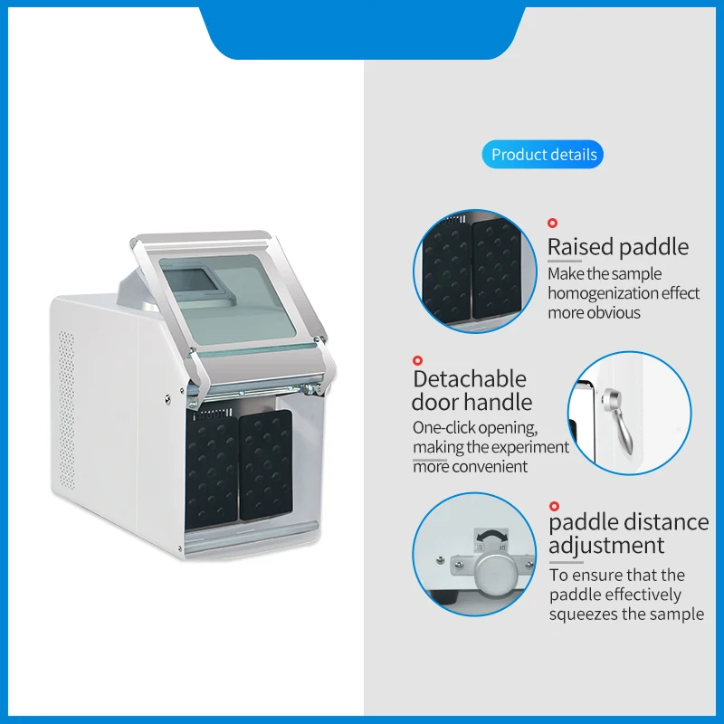 IKEME Laboratory Emulsifying Homogenizer Paddle Blender Sterile Homogenizer Sterilization Bags Mixer Sterile Homogenizer