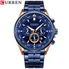 5 Rose gold case blue dial