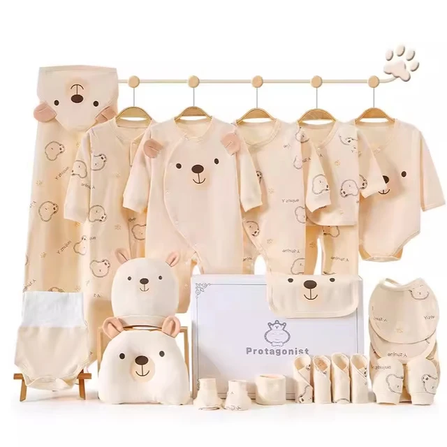 High-end New Baby Essentials Clothing Newborn Clothes Baby Gift Set With Luxury Gift Suitcase