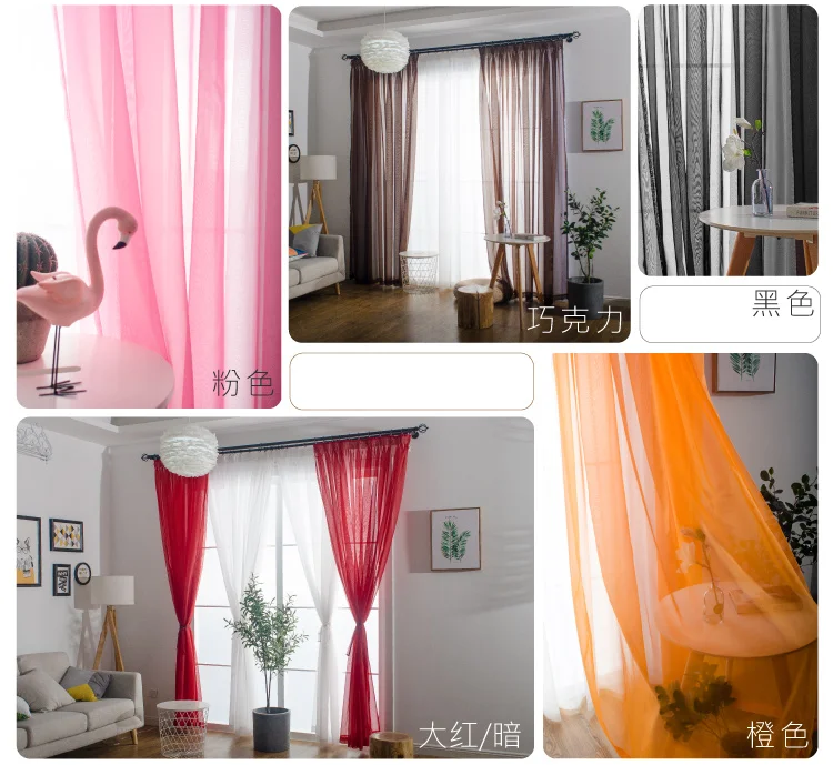 Wholesale Modern Style Ready Made Cheap White Color Living Room Organza Voile Sheer Curtains With Eyelets