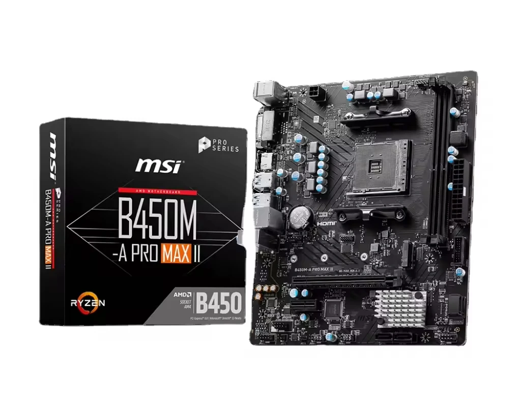 MSI B450-A PRO Desktop Motherboard, AM4 DDR4, 64GB PCI-E 3.0, USB 3.1, M.2 ATX 64GB