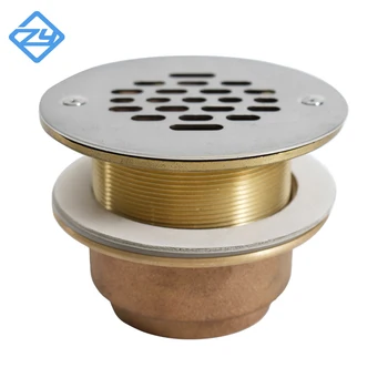 Brass Urinal Strainer Round Brass Shower Floor Drain Stainless Grate ...