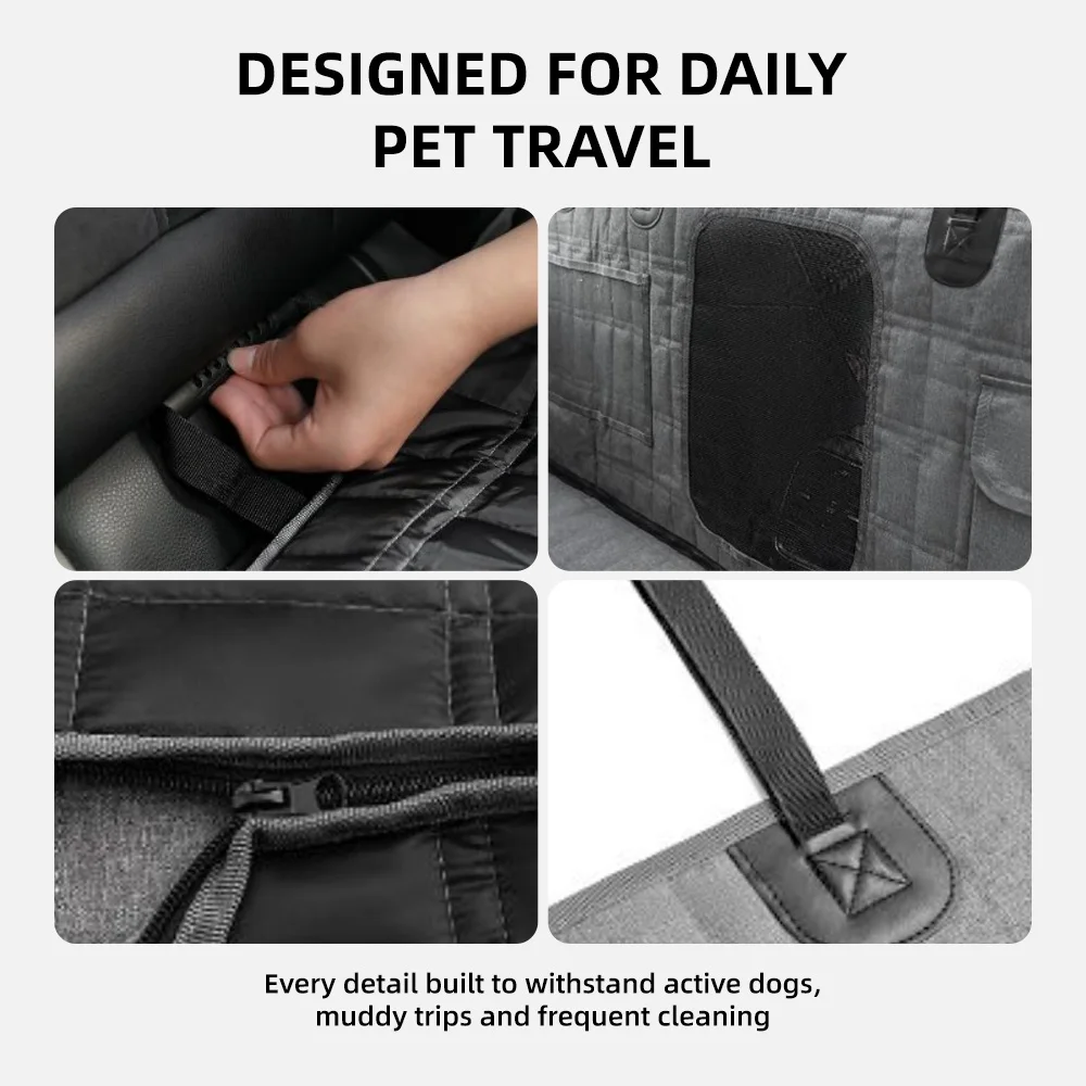 Wholesale Waterproof Durable Scratch Proof Nonslip Pet Back Seat Cover - product detail 5