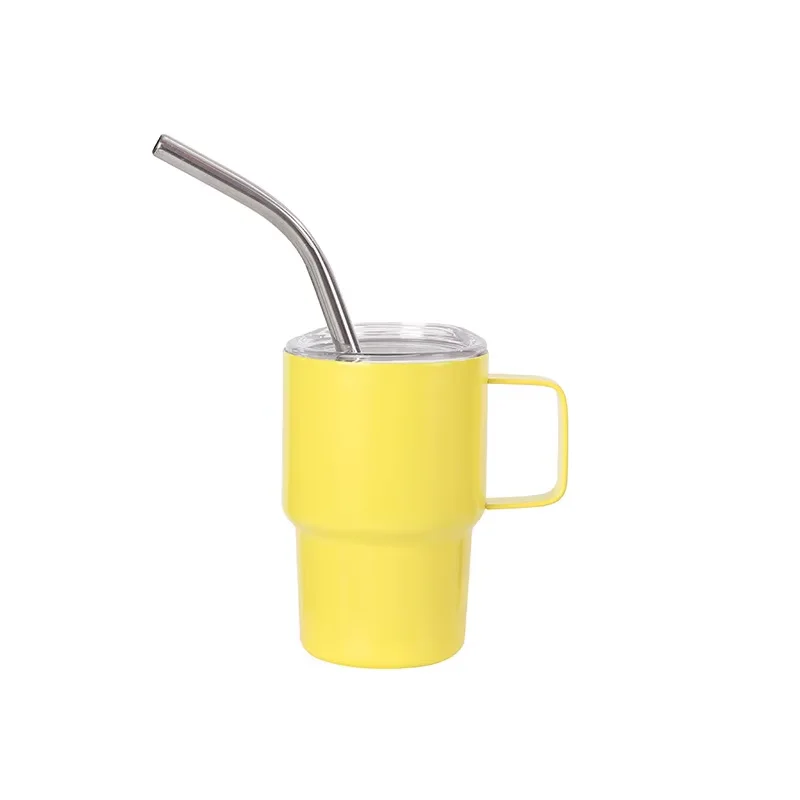 Thermosglas van 85 ml (3 oz) met dubbele wand, vacuümisolatie, gemaakt van roestvrij staal, geschikt voor wijn, koffie, kleine borrelglaasjes en bekers met handvat._voghion.com