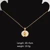 Gold 18mm pendant necklace
