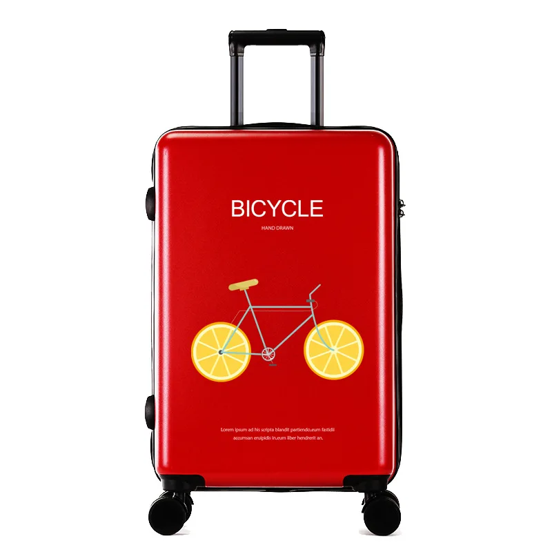 Diy uv printed trolley cartoon cabin travel luggage