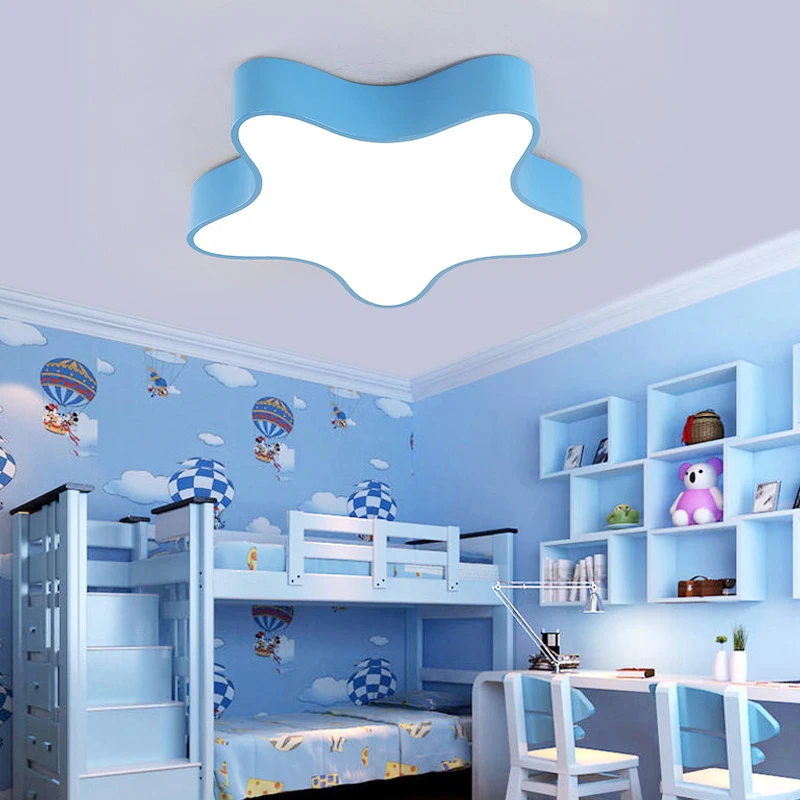 Colorful Fivepointed Star Kindergarten Chandelier Daycare Lighting