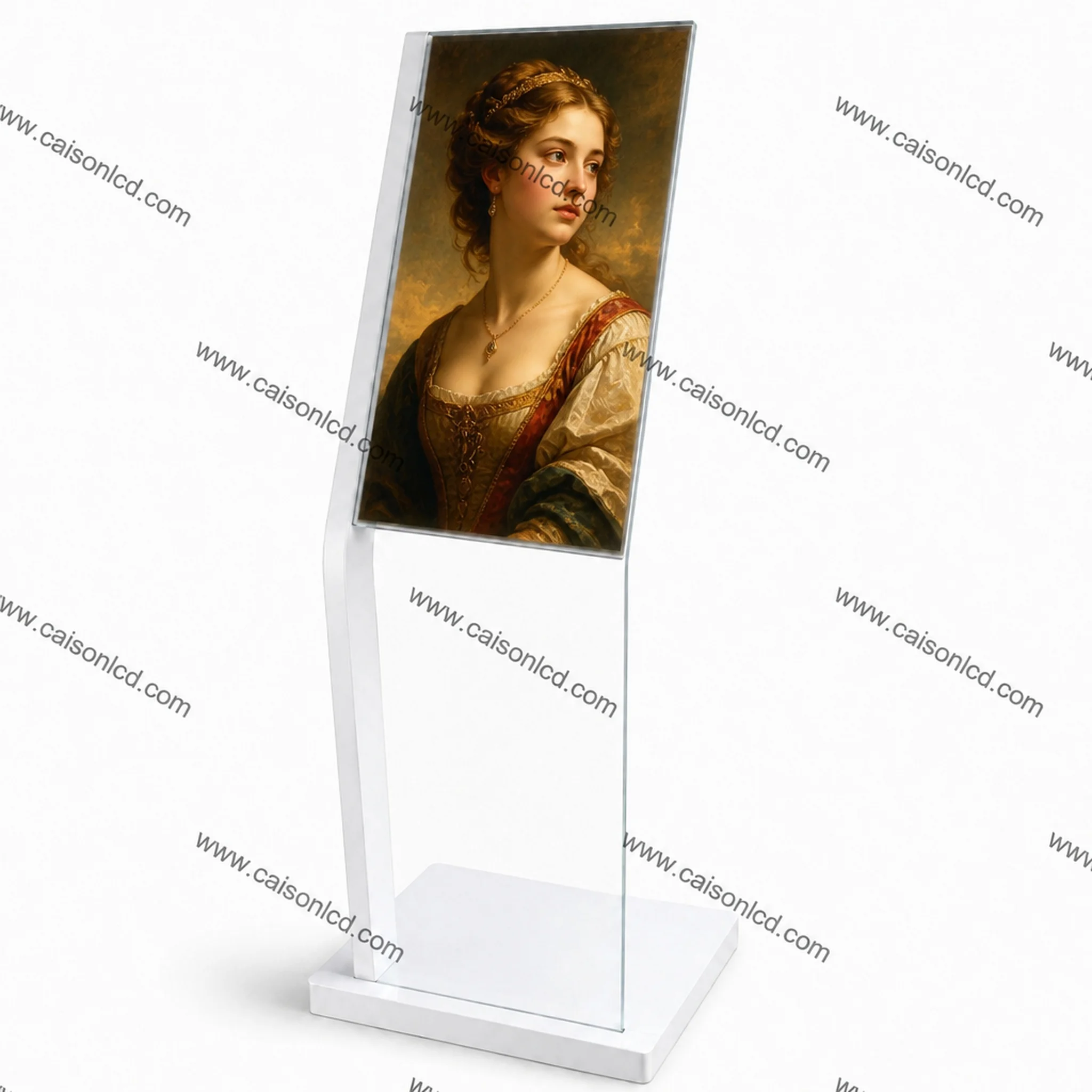 30 Inch Transparent Glass OLED Display Window Advertising Player Ultra-thin Transparent Double-sided Digital Signage