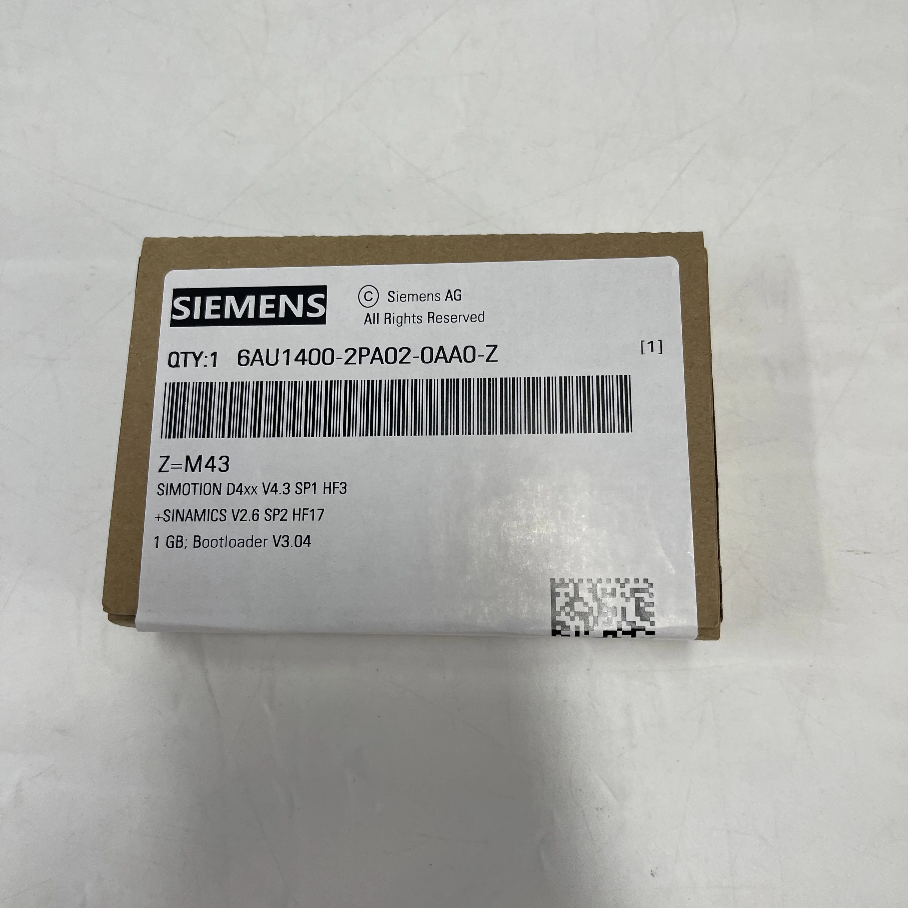 Siemens SIMOTION D4xx Control Unit 6AU1400-2PA02-0AA0-Z