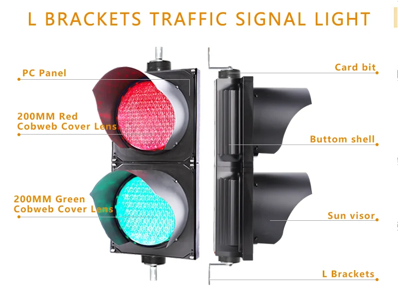 Сделано в Китае, долговечный, по низкой цене, тонированный, Cobweb len 100 мм, контроллер светофора