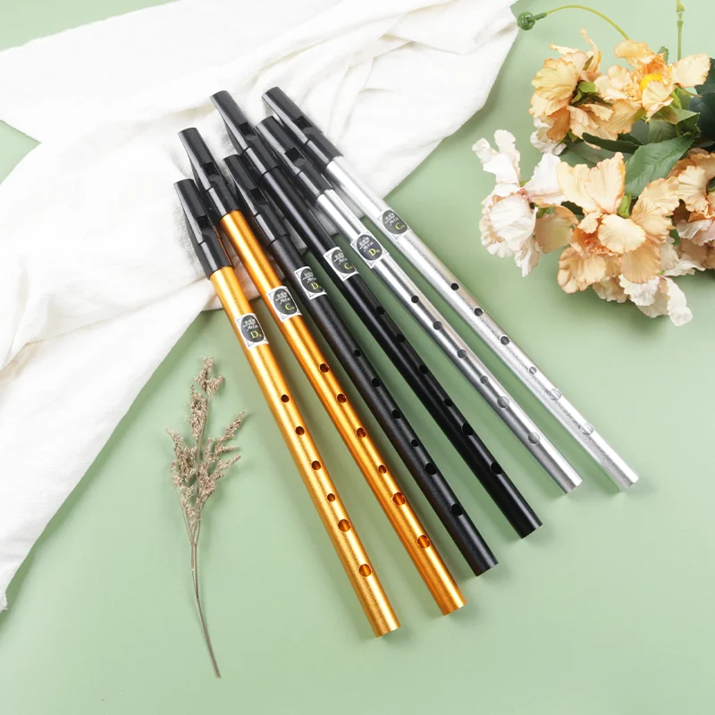 6 Holes Copper Traditional Irish Whistle Flute C/D Key Flute Chanter Mini Pocket Musical aperçu 2