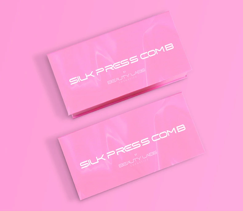 Hot Custom Gold Foil Luxury Pink Magnet Flap Cosmetic Thick Paper Box ...
