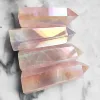 aura rose quartz points