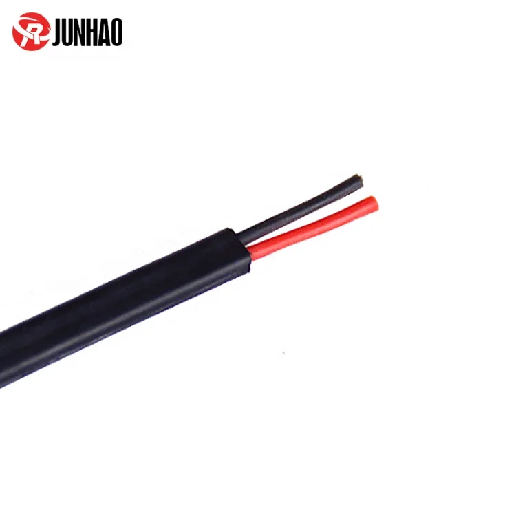 High Temperature 2 Core Flexible Custom Flat Cable Silicone Rubber Coated Electric Flat Cable 10AWG