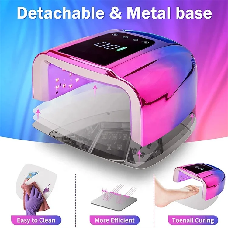 Builtin Battery Wireless 96w Gel Nail Polish Cordless Uv Led Nail Lamp Buy Uv Cordless Led