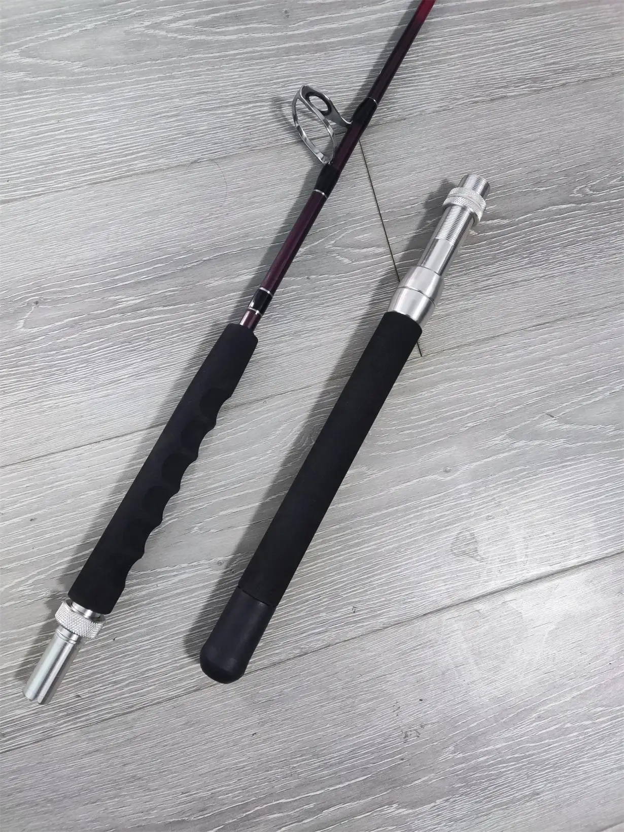 Heavy Duty Fiberglass Deep Sea Fishing Rod Game Trolling Rod With Turbo