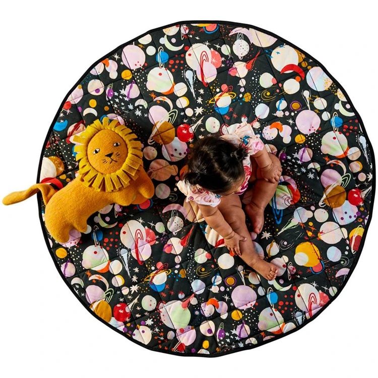 Customized quilted pattern kid play mat rug junian home arts