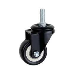 High quality supermarket shopping trolley castor black stem shopping trolley caster with brake NO 2