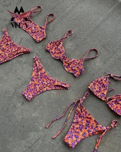 2026 Summer Swimwear Two Piece Seamless Bathing Suit Sexy Girl Bikini