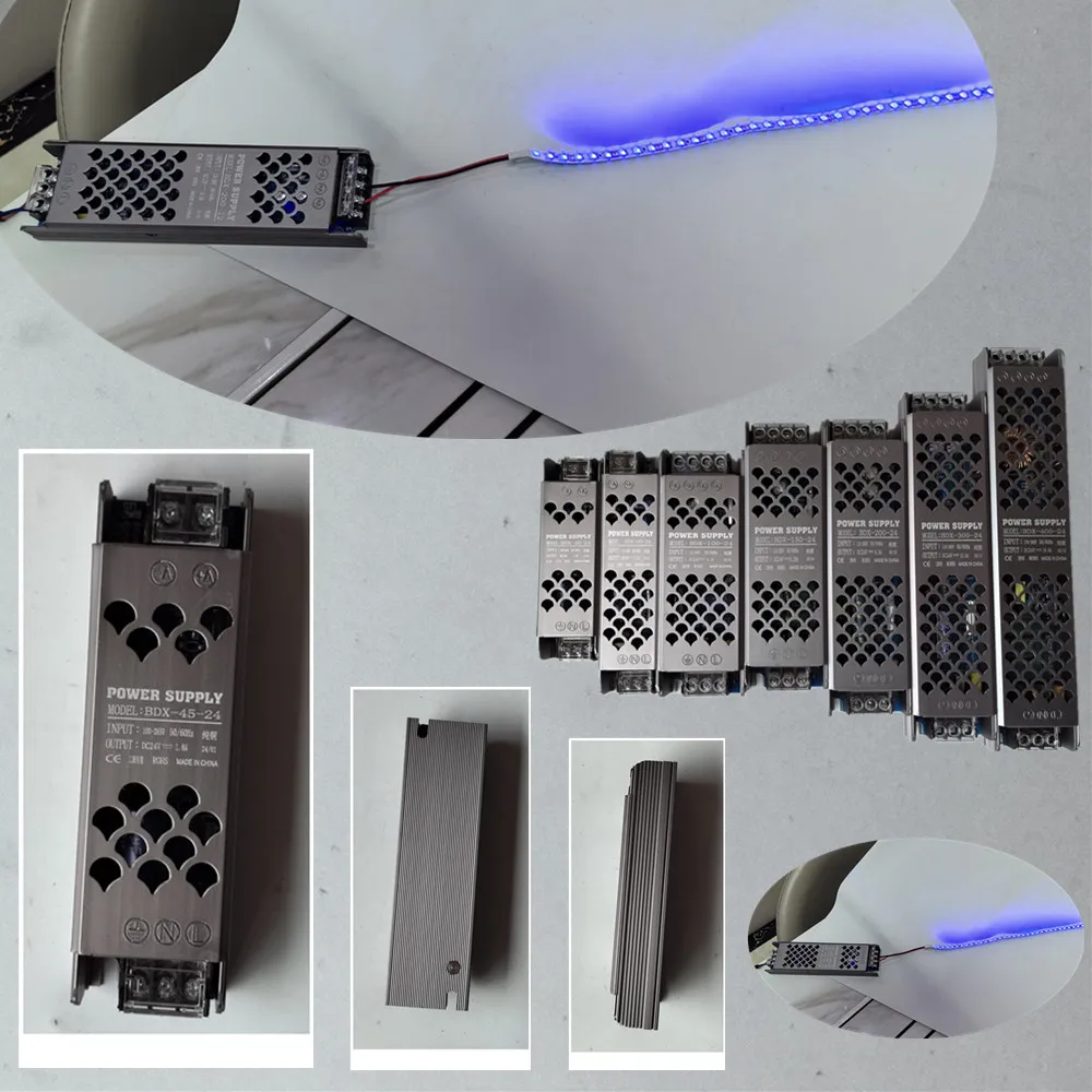 12V 24V Switch Mode Power Supply 45W 60W 100W 150W 200W 300W 400W Transformador 12V for Led Strip Light