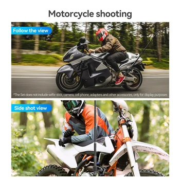 Telesin Super Clamp Bicycle Clip Camera Mount Motorcycle Handlebar Mount for GoPros 13 and Action Cameras product image