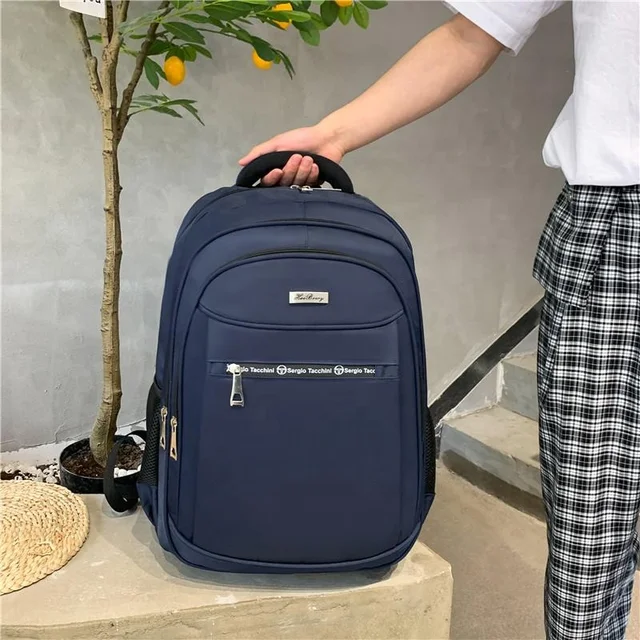 HAIBOWY Customizable Simple Generous Student Laptop Backpacks High Quality Waterproof Polyester Fabric Computer Pods Factory