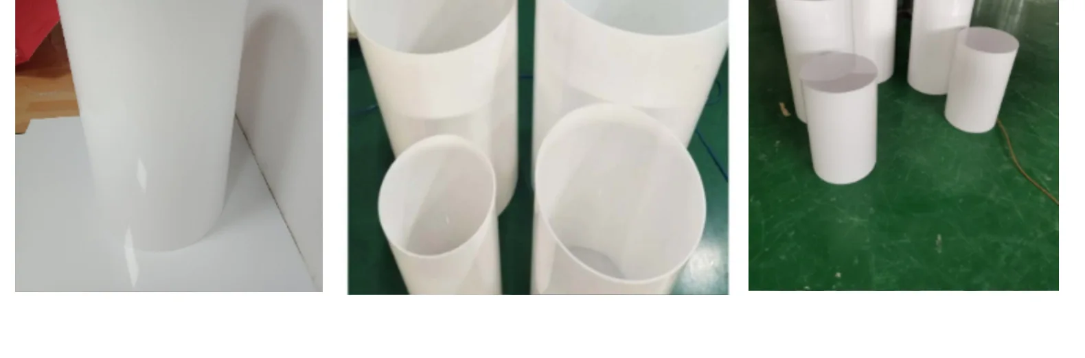 Acrylic Cylinder Display Stand Round Plinth White Acrylic Wedding