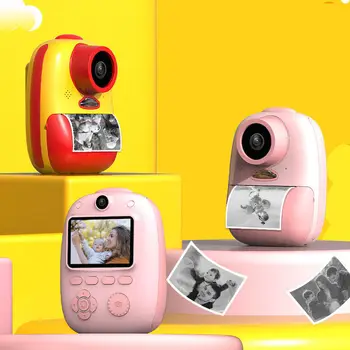 Birthday gift children's camera video photo with print children instant print camera toy children Girl instant print camera