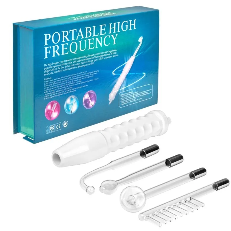 LZ--006A Portable 4 in 1 Handheld Electrotherapy High Frequency Skin Therapy Wand Facial Body Machine