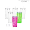 transparent - gobelets boule à neige en plastique 18 oz / 25 pcs