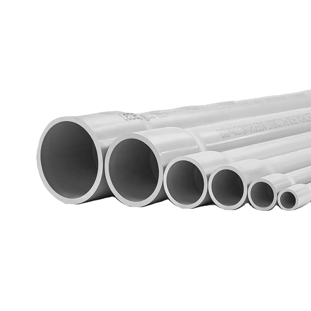 LeDES 3/4" Conduit CSA Schedule 40 PVC Pipe FT4 Fire Rated Sunlight Resistant Trusted China Factory for 1/2" Electrical Conduits