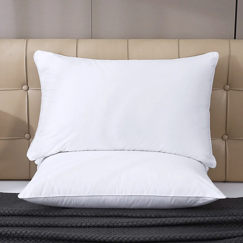 Luxury 200tc Plain White Fabric Hilton Hotel Pillow Filling