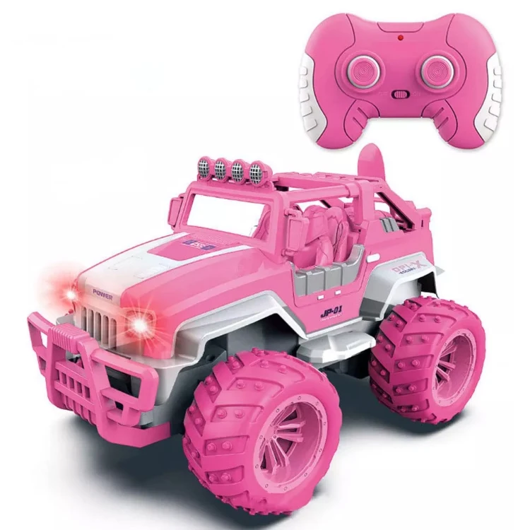 pink car with remote control