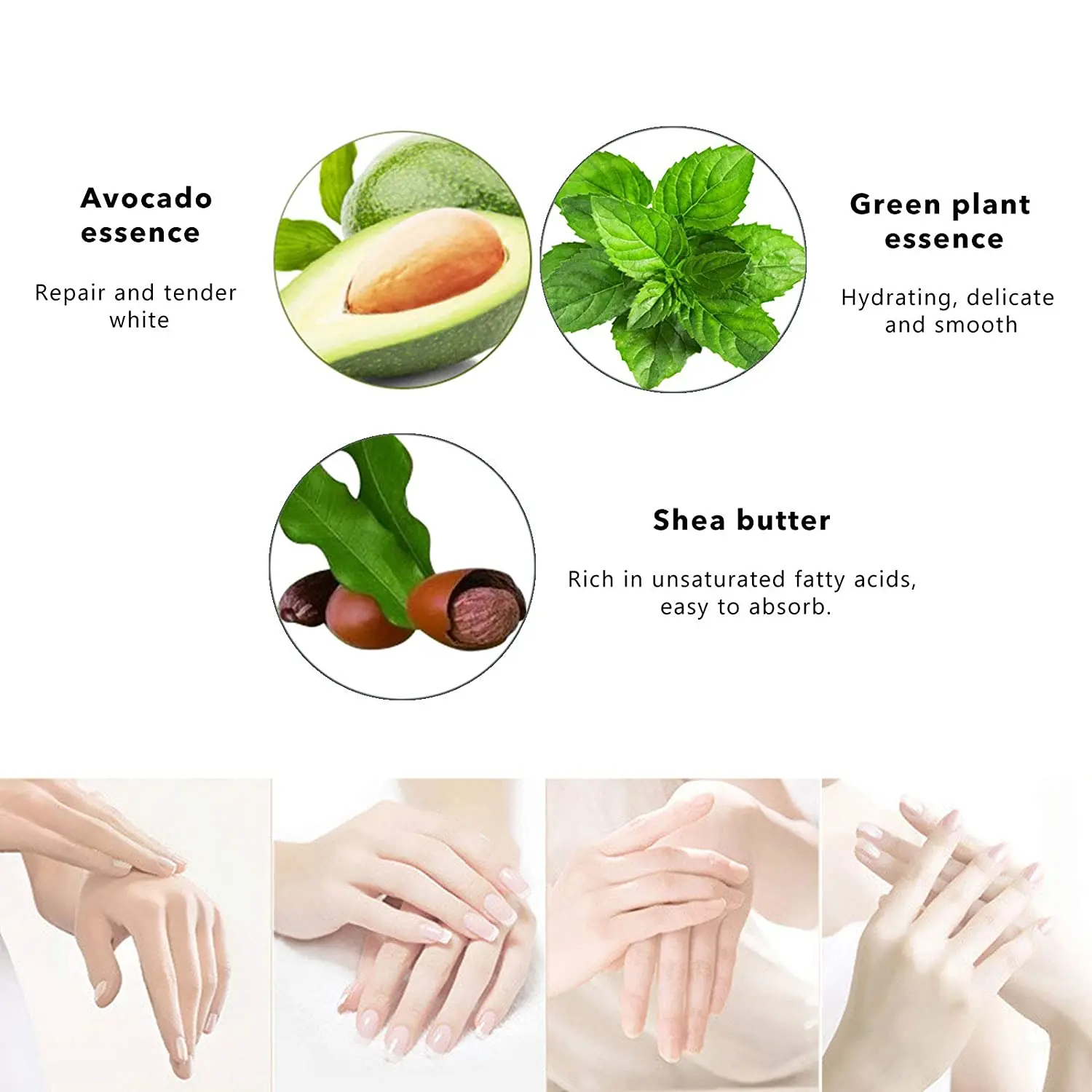 Moisturizing smoothing hand cream