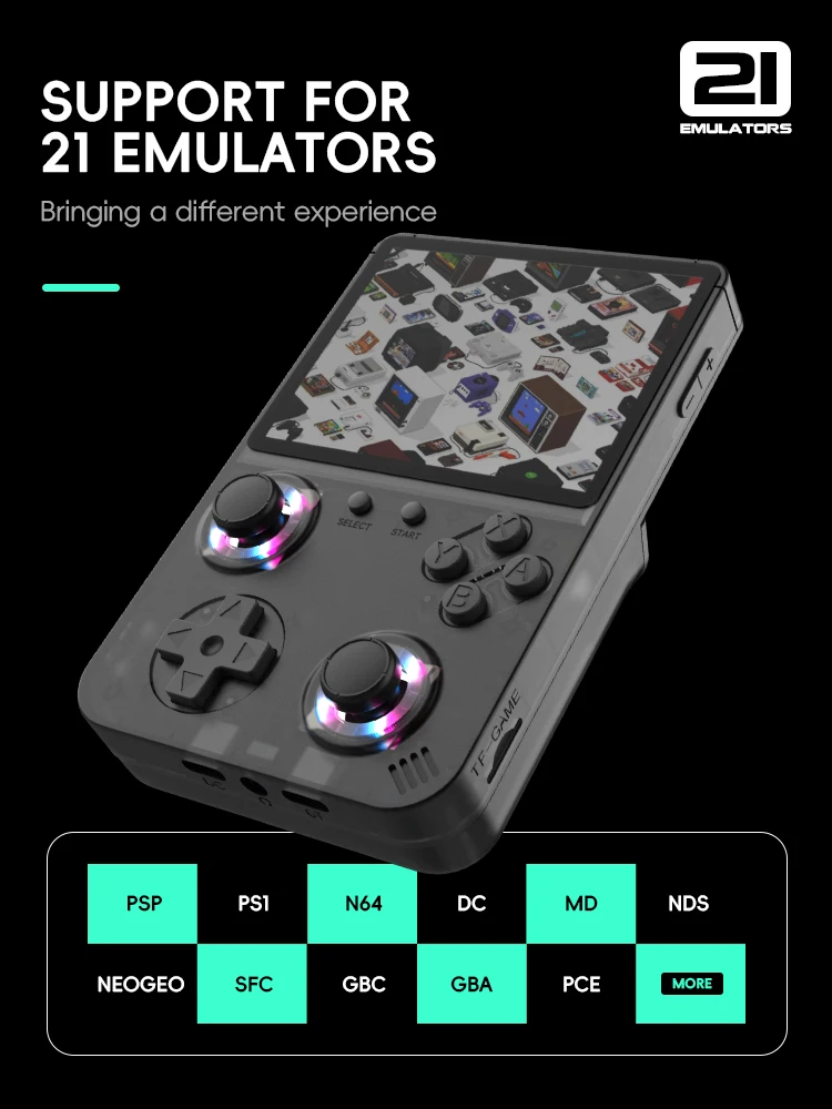 コントローラ VILCORN R36S Handheld Game Console, 128G, 50+ Emulators, for Gift