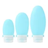 Blue Silicone Refillable Bottle