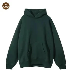 Boxin 500 GSM Plain Blank Hoodie Mens Heavyweight Hoodie Oversized Sweatshirt Men Streetwear Hoodie