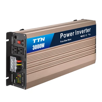 TTN Pure Sine Wave Power Inverter DC 12V 24V 48V To AC 110V 120V 220V 230V 300W 500W 600W 1000W 2000w 3000W 5000W 8000W Inverter