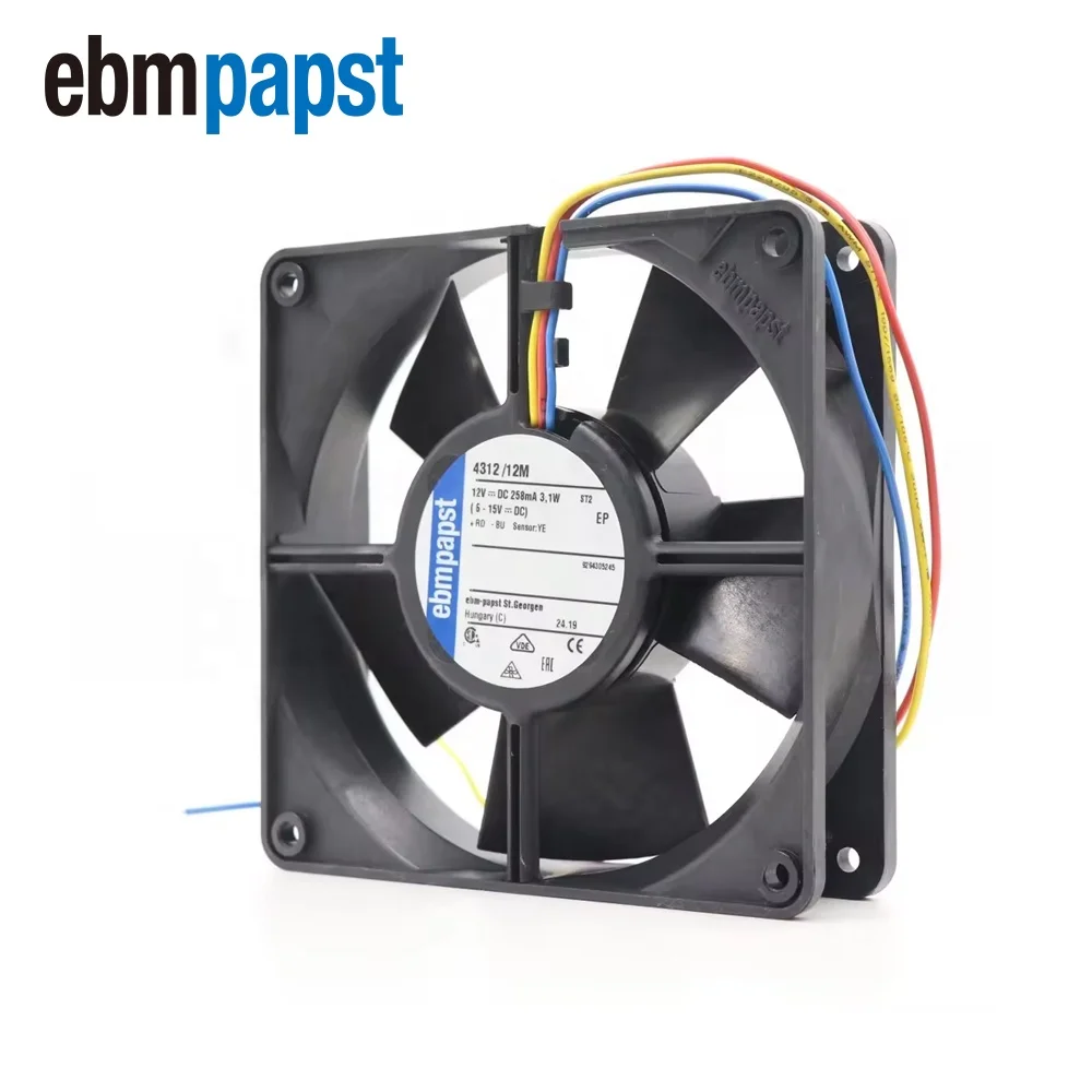 EBM PAPST 4314 Cooling Fan - 24V DC, 5W, 2800rpm, 120x120x32mm