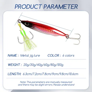 Metal Jig Artificial Hard Bait for Shore Casting Largemouth Bass-Sea Fishing Boat Use – Metal Jig – view 3