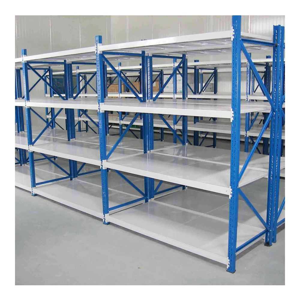 4 5 Tier Shelf Steel Adjustable Warehouse Garage Heavy Duty Storage Medium Duty Rack for Fabric Auto Parts Textile Shop