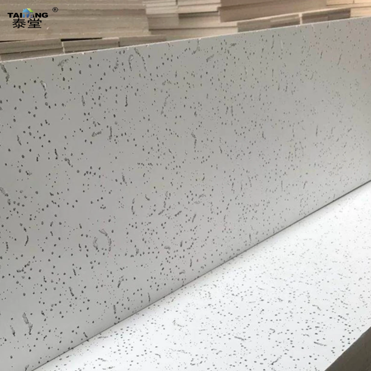 Accoustics Ceiling Panel Tablero De Techo De Fibra Mineral Wool Fiber for Ceiling Board