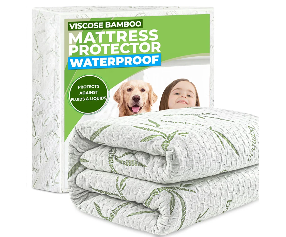 Bao bì tùy chỉnh, sản xuất theo đơn đặt hàng OEM: Vỏ đệm làm từ viscose tre, chống thấm nước và có túi co giãn